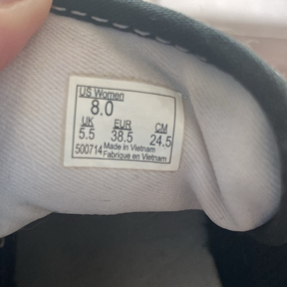 👟Vans “Off the wall” black sneakers/running shoes size 8 black/white womens. - Picture 9 of 13